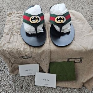 Gucci kika mens leather sandals 7